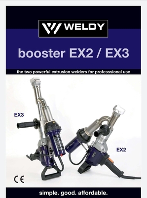 3kw Compact Handheld Plastic Extruder Weldy Booster Ex2