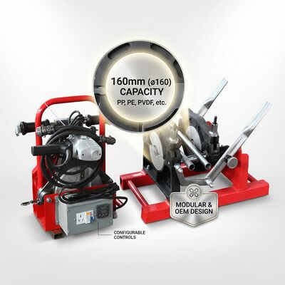 800mm HDPE Pipe Butt Fusion Welder 380V | Large Diameter Manual