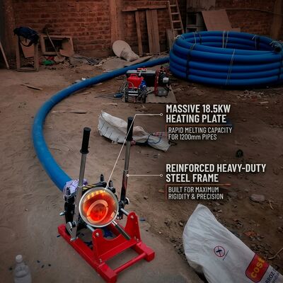 355mm HDPE Pipe Butt Fusion Welder Kit | Hydraulic PE Welding